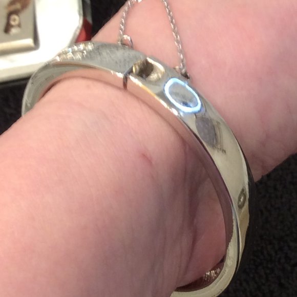 Vintage Swarovski Silver Crystal Bangle Bracelet - Picture 13 of 16